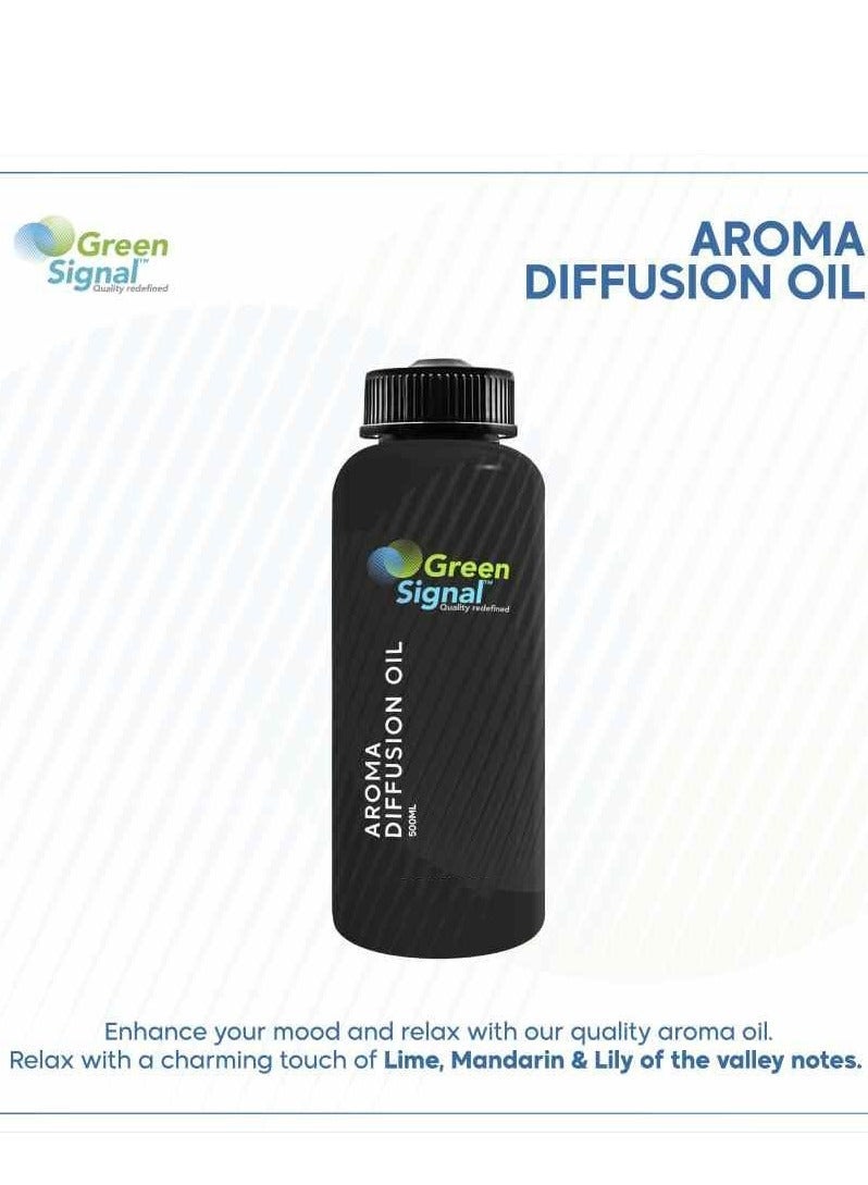 جرين سيجنال زيت عطر عودي 500 مل – زيت عطري مركز لأجهزة الدفيوزر – رائحة عود شرقي فاخر للمنزل والمكتب - Image 4